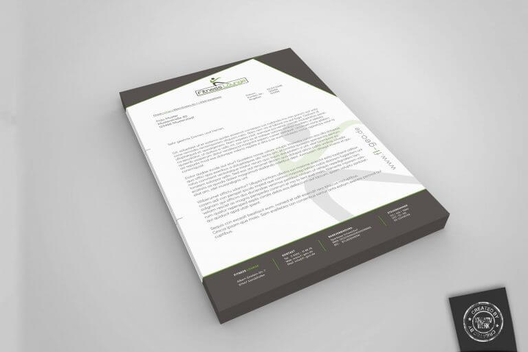 Briefpapier Fitnesslounge Schweinfurt Kreativwerk