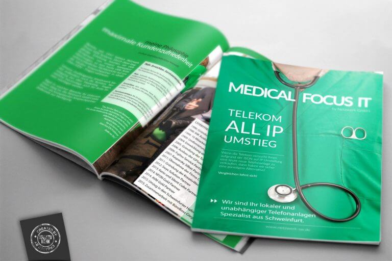 Broschüre Medical Focus Schweinfurt Kreativwerk