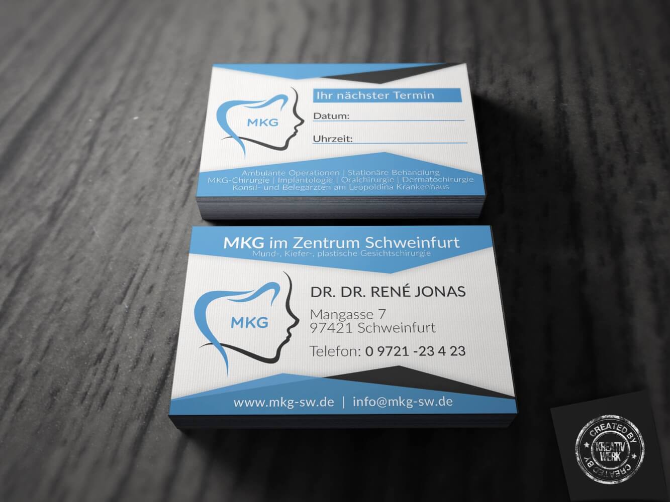 Visitenkarte MKG Schweinfurt Kreativwerk