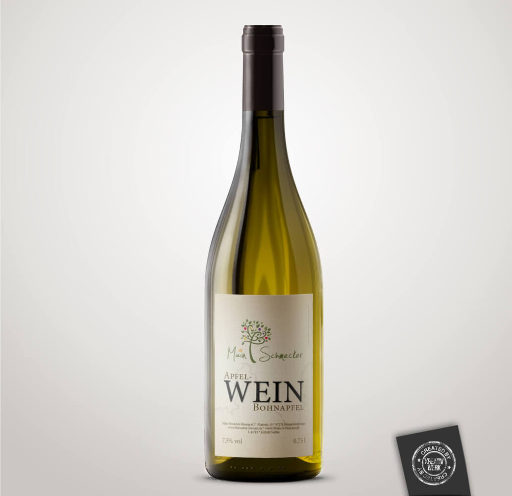 Werbeartikel Apfelwein Main Schmecker Schweinfurt Kreativwerk