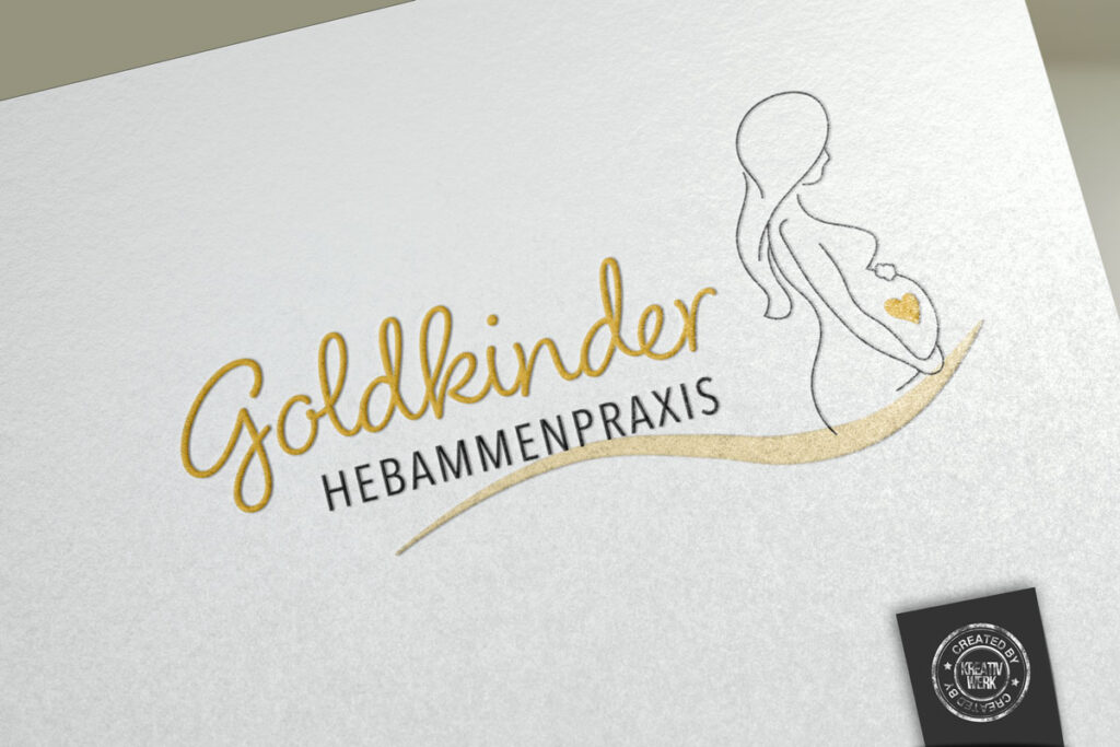 Kreativwerk Logo Design für Goldkinder Hebammenpraxis, Carina Göbel-Lieblein
